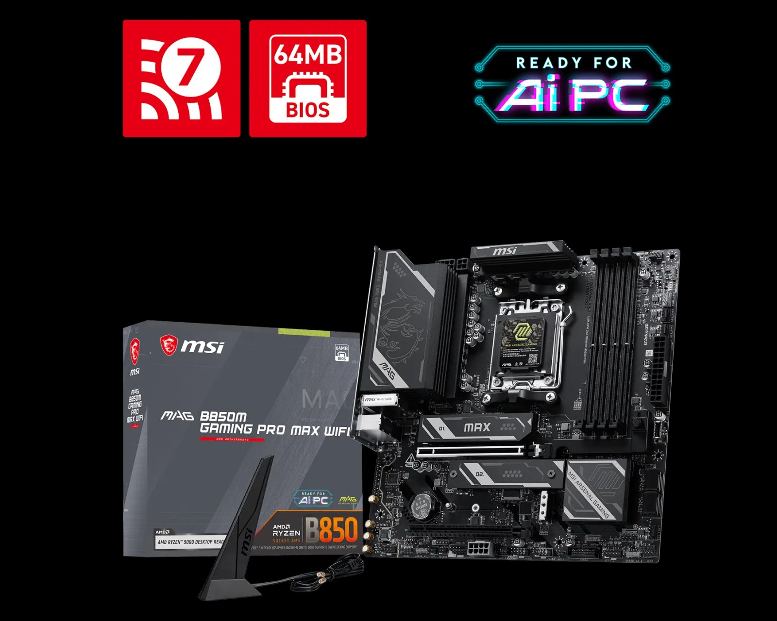 MSI ra mắt bo mạch chủ MAG B850M Gaming PRO MAX, tích hợp công nghệ ép xung OC Engine - Ảnh 2.