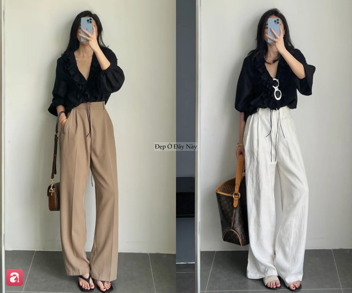 Mặc đẹp cả tuần chỉ với 1 chiếc áo blouse đen: Từ đi làm tới dạo phố đều hợp cả - Ảnh 3.