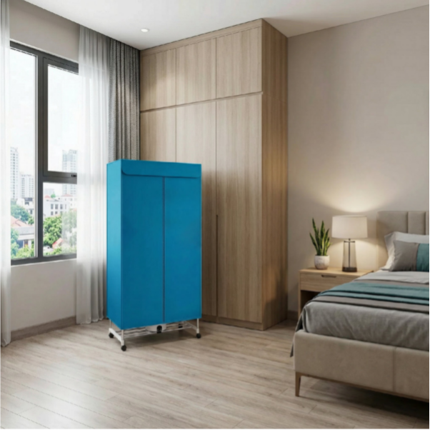 Hơn 1 triệu c&oacute; m&aacute;y sấy quần &aacute;o UV diệt khuẩn, gấp gọn cất v&agrave;o tủ được lu&ocirc;n - Ảnh 1.