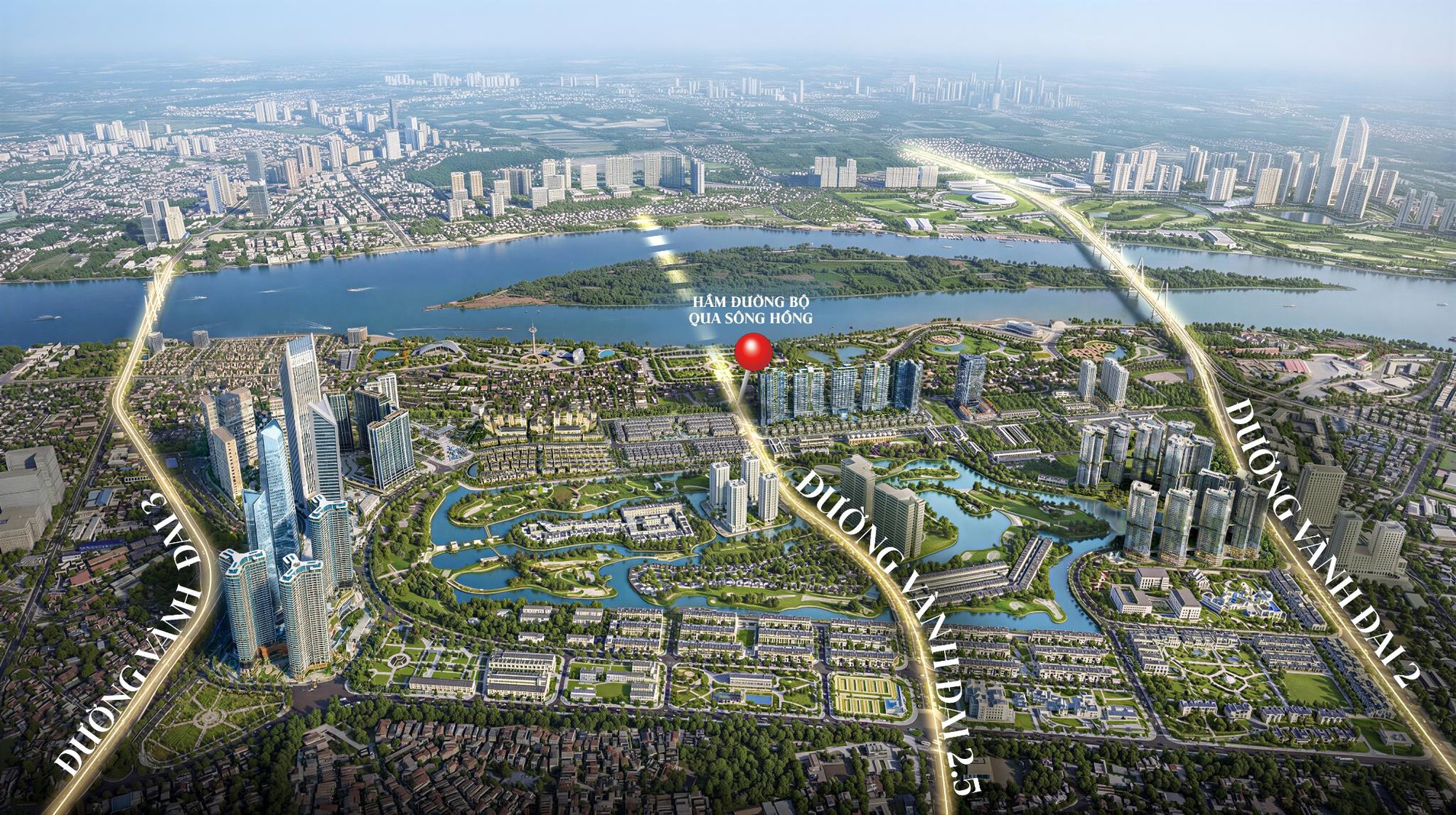 Cận cảnh Khu đ&ocirc; thị đẹp bậc nhất H&agrave; Nội giữa hai tọa độ chiến lược s&ocirc;ng Hồng v&agrave; Hồ T&acirc;y - Ảnh 2.