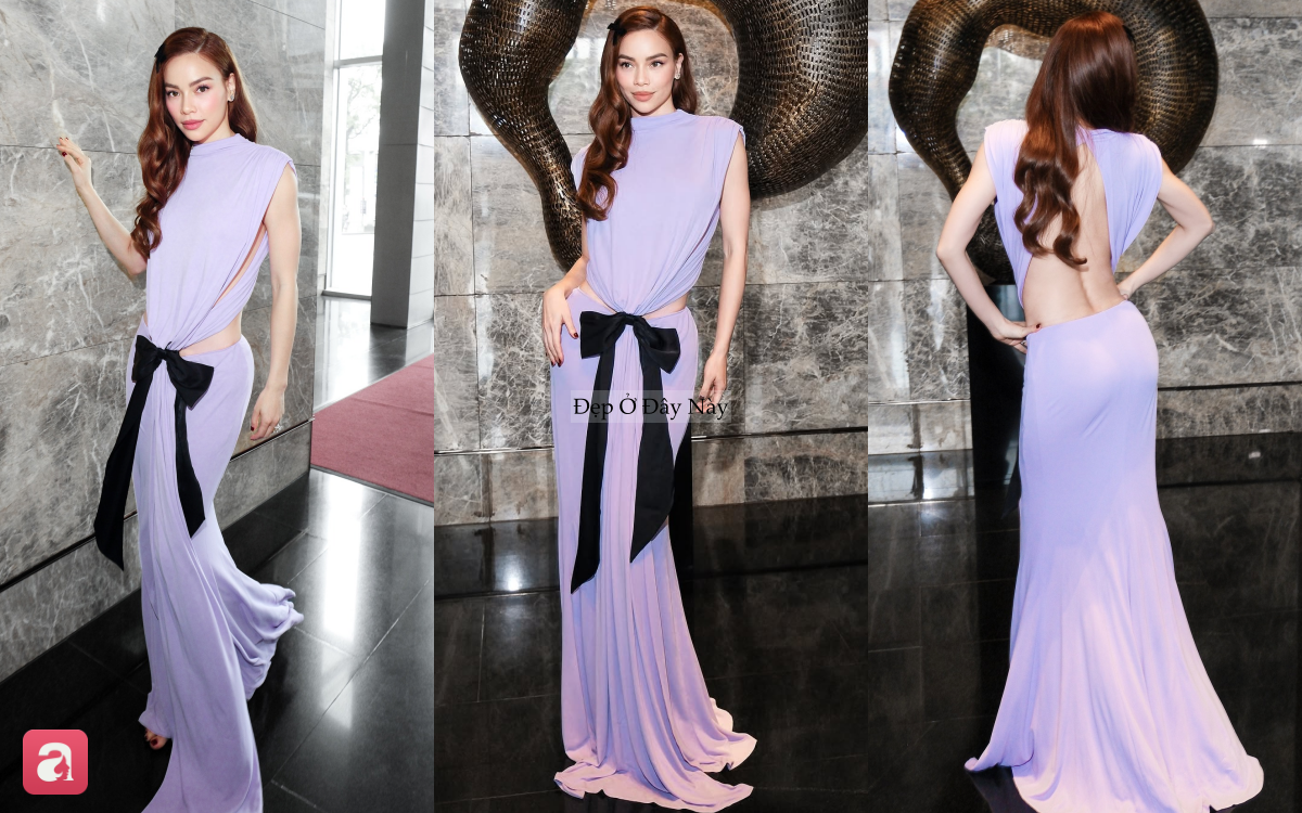 H&agrave; Hồ - Tiểu Vy đọ d&aacute;ng bất ph&acirc;n thắng bại, trong mẫu đầm thướt tha tựa nữ thần- Ảnh 4.