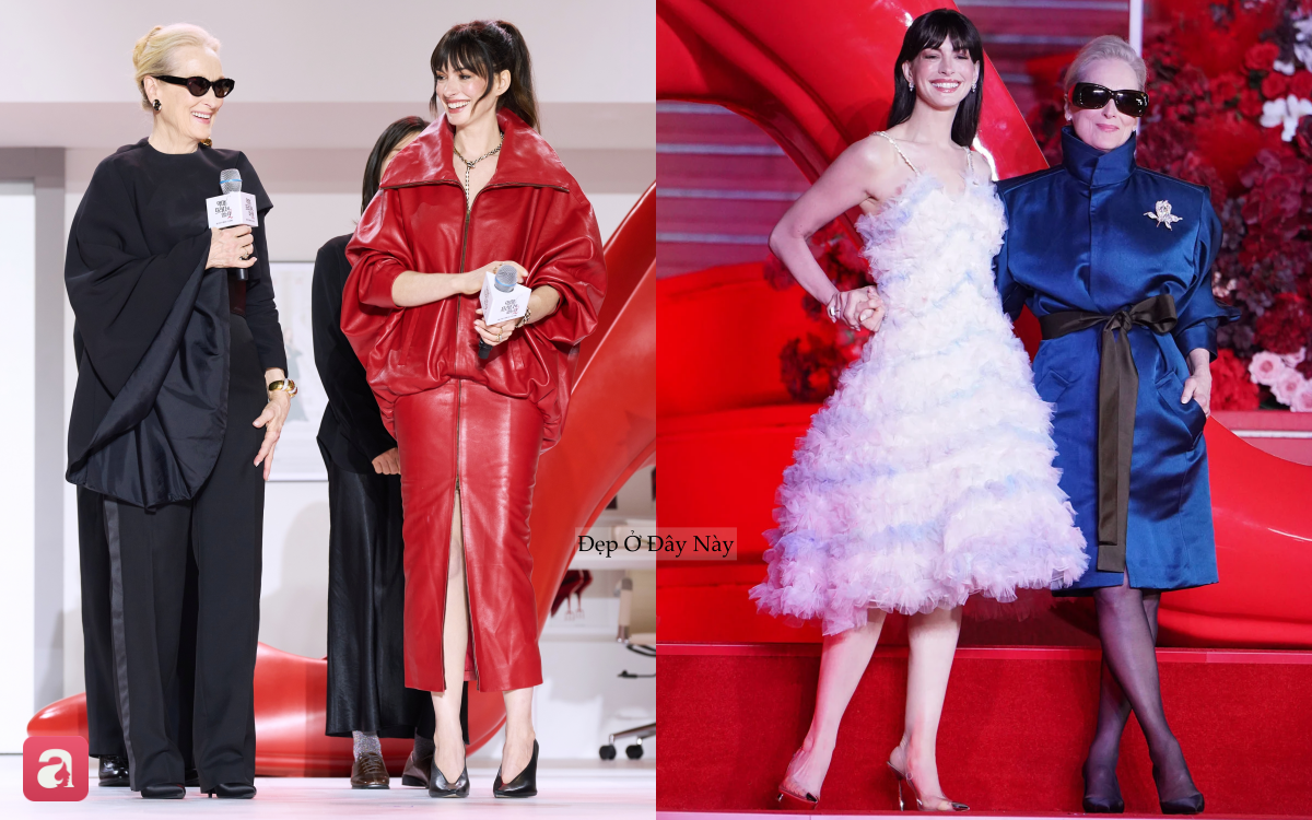 Anne Hathaway bận “không thở nổi”, đổi style liên tục khiến fan chóng mặt - Ảnh 3.