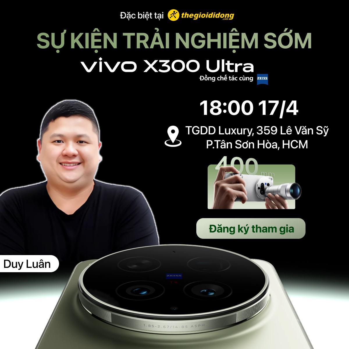 vivo X300 Ultra ch&iacute;nh thức mở đặt trước tại Thế Giới Di Động - Ảnh 3.