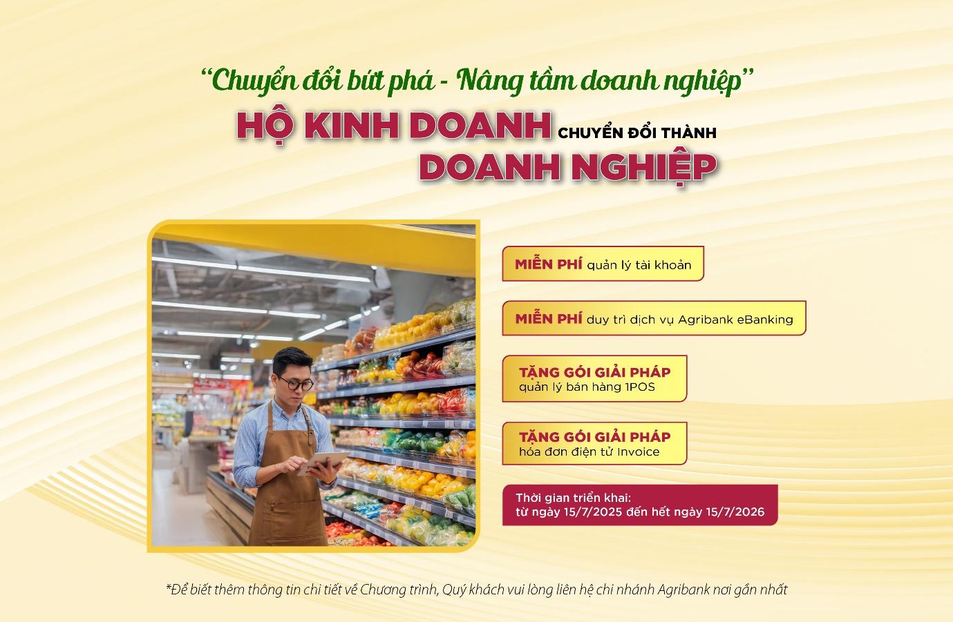 Agribank đồng h&agrave;nh c&ugrave;ng hộ kinh doanh: K&ecirc; khai thuế dễ d&agrave;ng &ndash; Chuyển đổi doanh nghiệp vững v&agrave;ng - Ảnh 1.