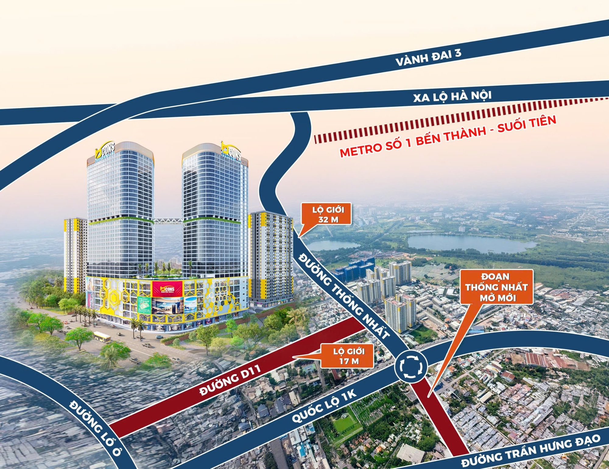 Loạt tuyến đường quanh Bcons Center City chuẩn bị n&acirc;ng cấp - Ảnh 1.