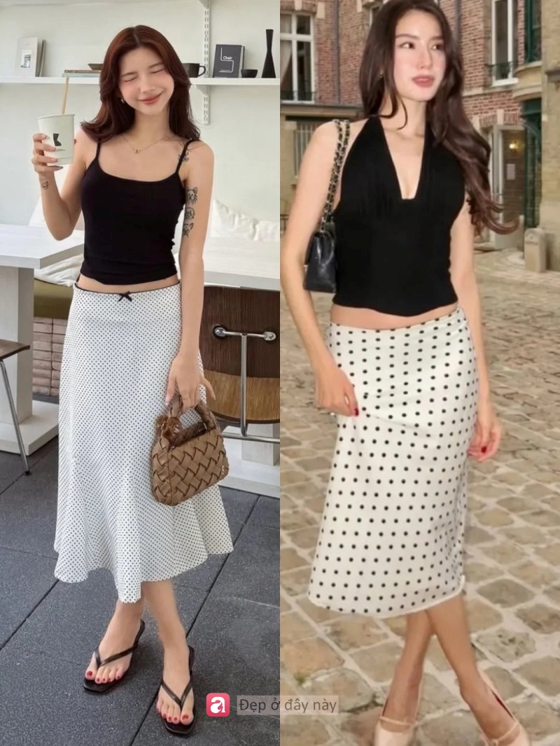 V&aacute;y chấm bi hot trở lại: Lần n&agrave;y c&ograve;n dễ mặc v&agrave; t&ocirc;n d&aacute;ng hơn bạn nghĩ - Ảnh 2.