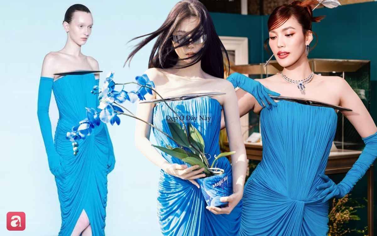 Ngu Thư H&acirc;n diện đầm của NTK Việt, đụng h&agrave;ng cực gắt với Lan Khu&ecirc;- Ảnh 1.