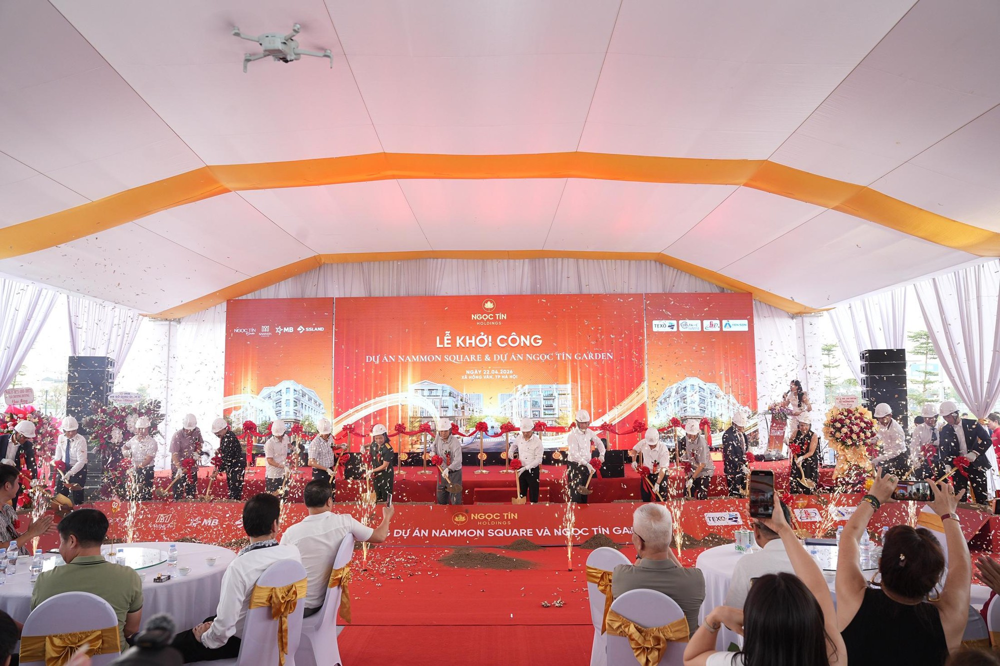 Lễ khởi c&ocirc;ng v&agrave; ra mắt văn ph&ograve;ng b&aacute;n h&agrave;ng dự &aacute;n NAMMON Square v&agrave; Ngọc T&iacute;n Garden - Ảnh 1.