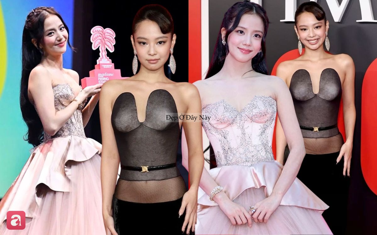 Dự sự kiện quốc tế: Jisoo "mang cả 1 căn nh&agrave;", Jennie diện đồ kh&ocirc;ng phải c&oacute; tiền l&agrave; mua được - Ảnh 1.