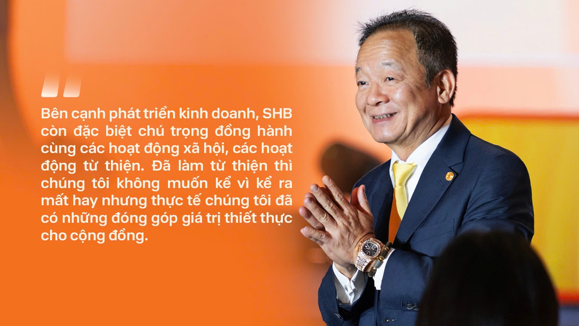 Những c&acirc;u n&oacute;i ấn tượng của Chủ tịch HĐQT SHB Đỗ Quang Hiển tại ĐHĐCĐ 2026 - Ảnh 8.