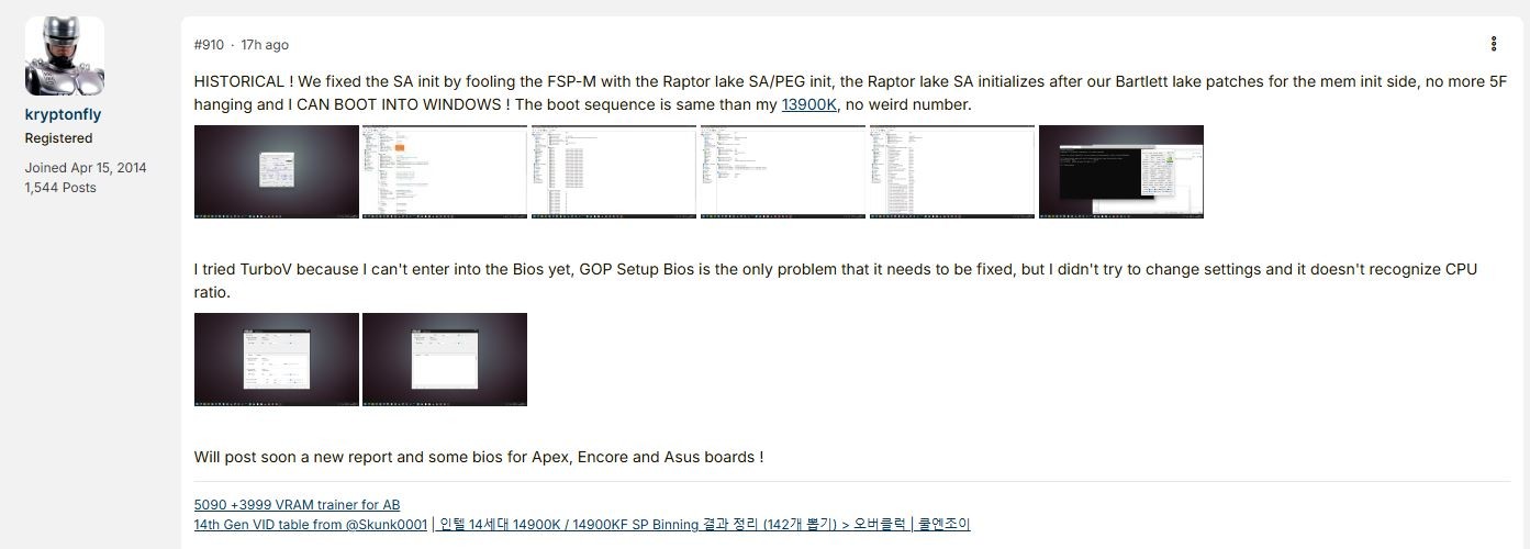 Bo mạch Z790 bị "đ&aacute;nh lừa" để chạy chip Intel chưa từng được hỗ trợ - Ảnh 2.