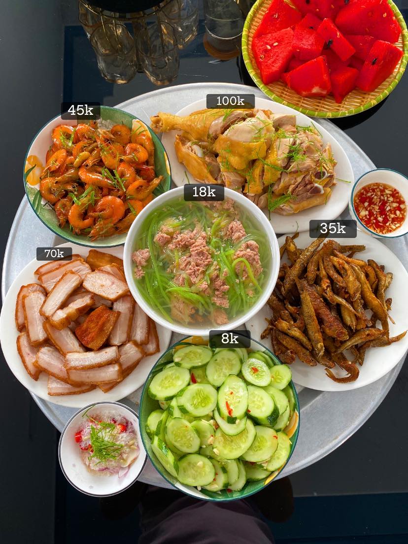 Chỉ với 100k, mẹ đảm Ninh B&igrave;nh "c&acirc;n" hết bữa ăn cho gia đ&igrave;nh 5 người khiến hội chị em rần rần xin b&iacute; k&iacute;p- Ảnh 18.
