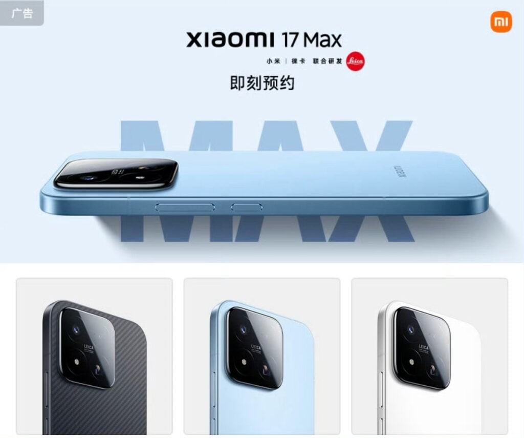Xiaomi 17 Max nh&aacute; h&agrave;ng: Pin lớn nhất lịch sử thương hiệu ra mắt cuối th&aacute;ng - Ảnh 2.