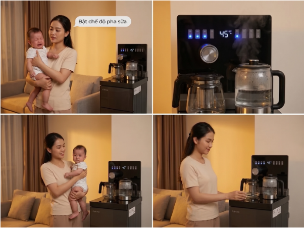 Tạm biệt nỗi &aacute;m ảnh b&ecirc; b&igrave;nh 20 l&iacute;t: C&acirc;y nước b&agrave;n tr&agrave; nối thẳng RO, biến ph&ograve;ng kh&aacute;ch th&agrave;nh "trạm pha chế" tại gia - Ảnh 3.