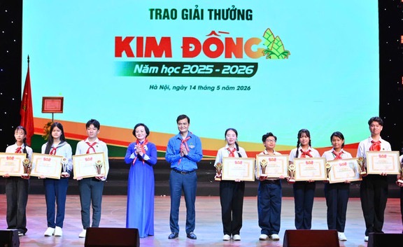 Đội TNTP Hồ Ch&iacute; Minh đ&oacute;n nhận Hu&acirc;n chương Lao động hạng Nhất: 85 năm vững bước tiến v&agrave;o kỷ nguy&ecirc;n mới - Ảnh 3.