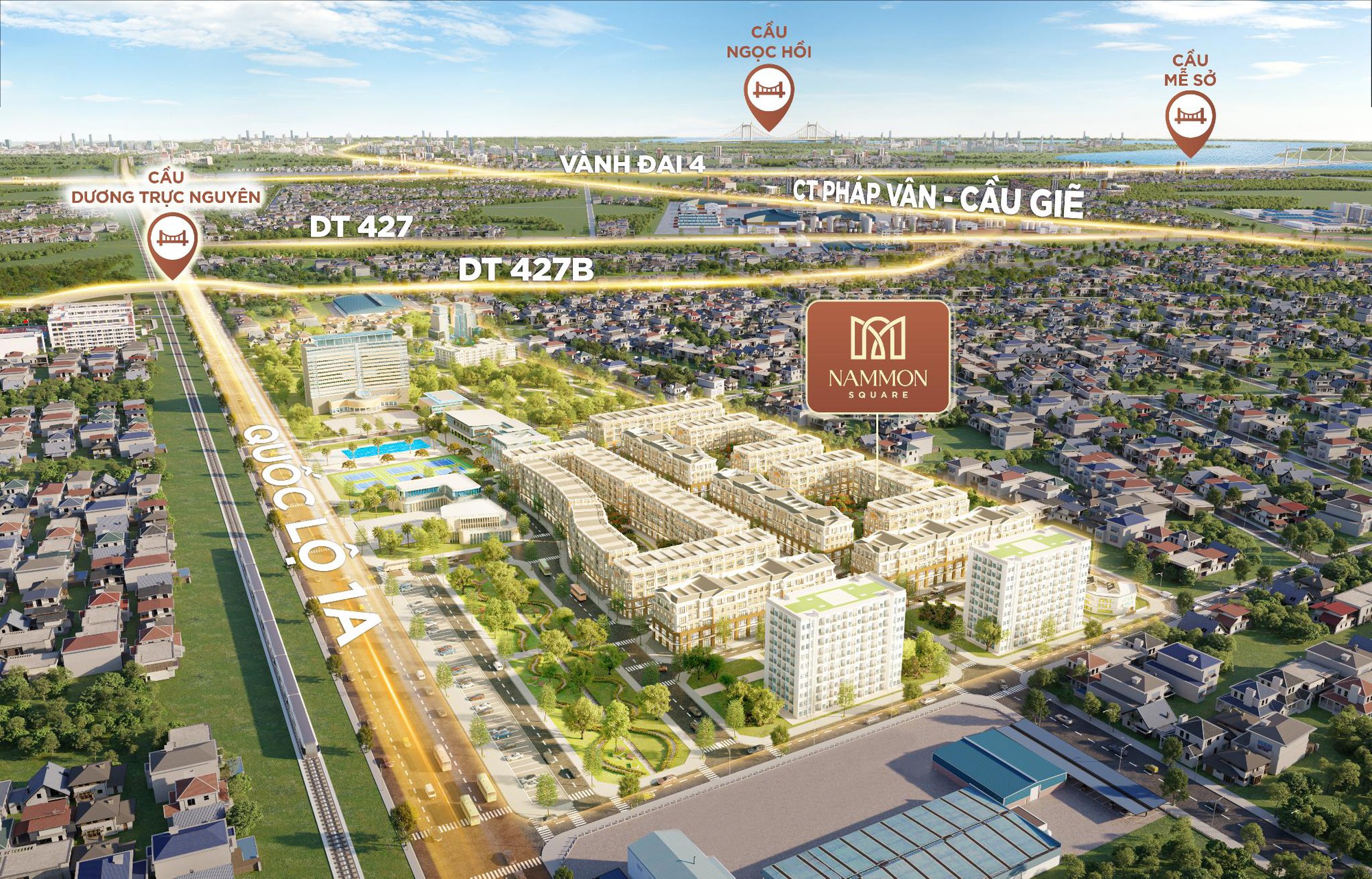 NAMMON Square - Mặt tiền đại lộ, điểm kết nối giao thương đ&ocirc; thị Thể Thao Olympic- Ảnh 1.