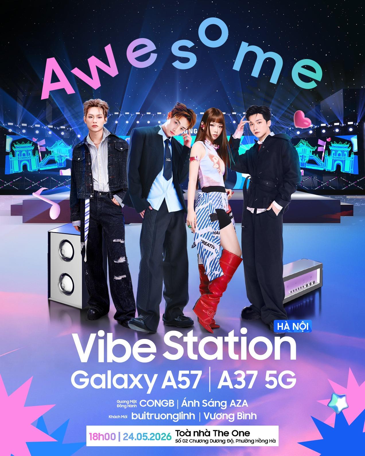Awesome Vibe Station chính thức đổ bộ Hà Nội, người hâm mộ CONGB, Ánh Sáng AZA, buitruonglinh, Vương Bình đứng ngồi không yên- Ảnh 1. Awesome Vibe Station chính thức đổ bộ Hà Nội, người hâm mộ CONGB, Ánh Sáng AZA, buitruonglinh, Vương Bình đứng ngồi không yên- Ảnh 1.