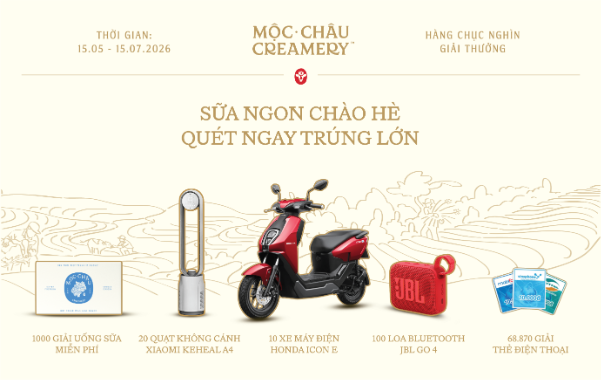 Đ&oacute;n h&egrave; rực rỡ, tham gia tr&agrave;o lưu "săn" xe m&aacute;y điện c&ugrave;ng Mộc Ch&acirc;u Creamery- Ảnh 1.