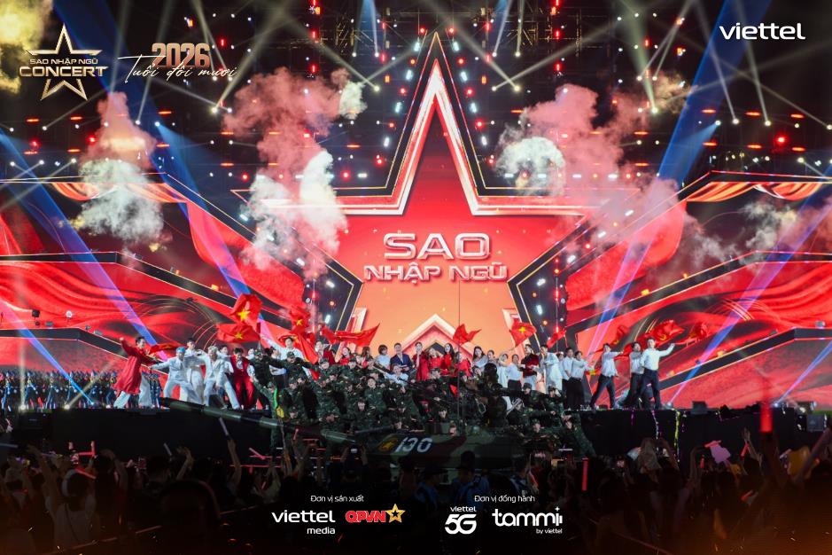 Vẻ đẹp người l&iacute;nh t&aacute;i hiện đầy cảm x&uacute;c tại &ldquo;Sao Nhập Ngũ Concert 2026&rdquo;- Ảnh 5.