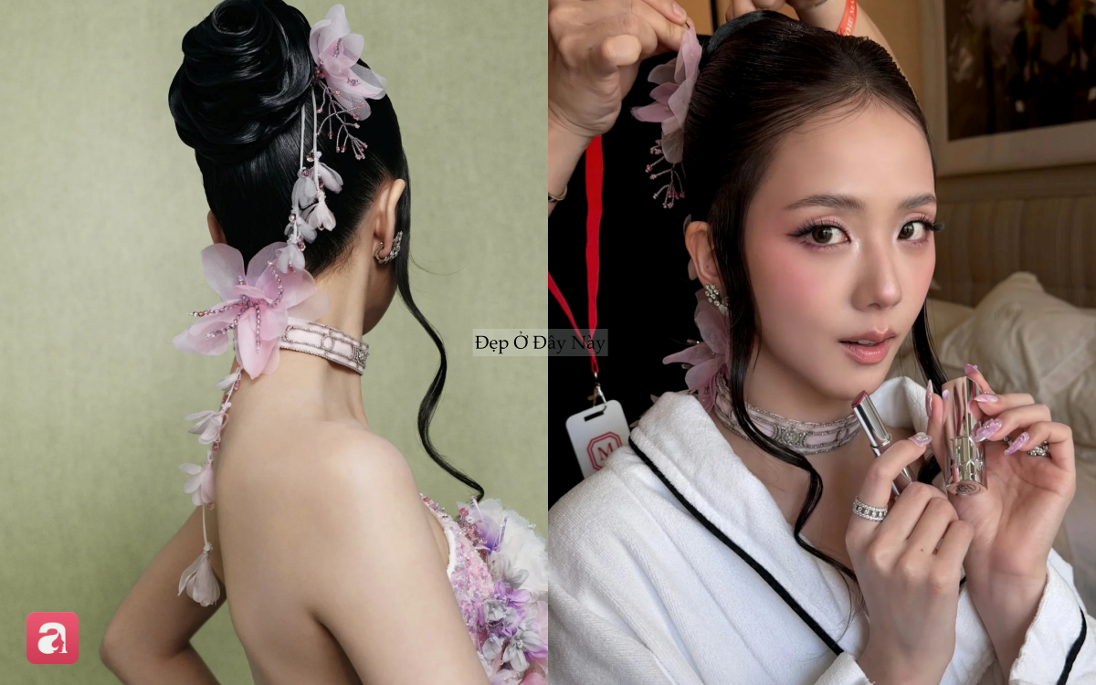 Từ makeup tới váy áo, tạo hình của Jisoo tại Met Gala bị "copy" hàng loạt - Ảnh 4.