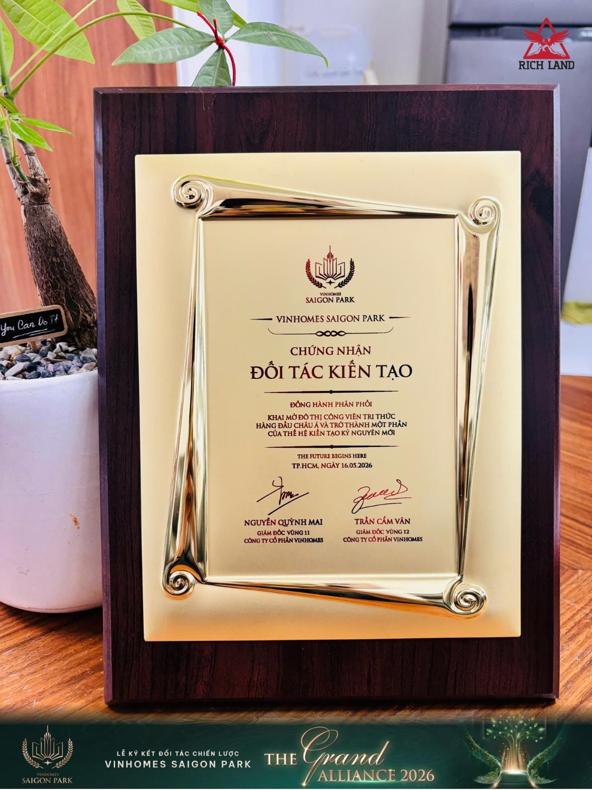 Rich Land Việt Nam ch&iacute;nh thức trở th&agrave;nh đối t&aacute;c ph&acirc;n phối chiến lược dự &aacute;n Vinhomes Saigon Park- Ảnh 2.
