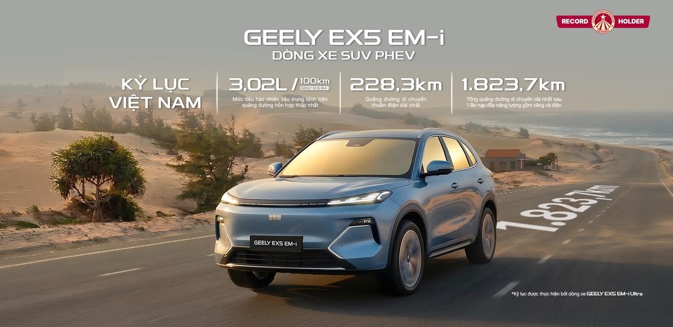 Geely EX5 EM-i: Điểm chạm kinh tế, chinh phục người d&ugrave;ng Việt bằng gi&aacute; trị thực - Ảnh 1.