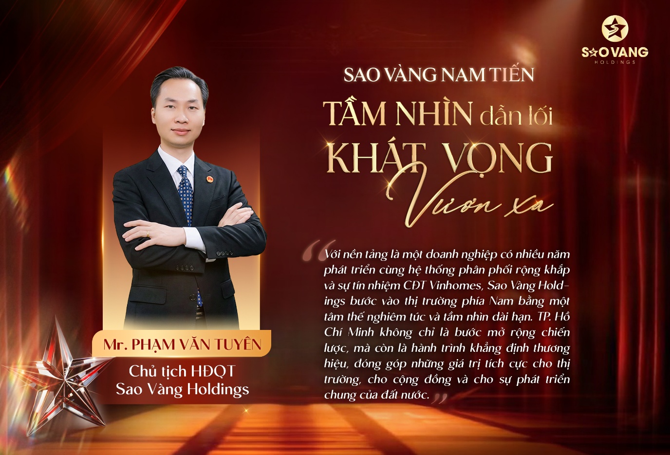 Sao V&agrave;ng Holdings khai trương chi nh&aacute;nh TP.HCM, đ&aacute;nh dấu bước ph&aacute;t triển chiến lược - Ảnh 3.