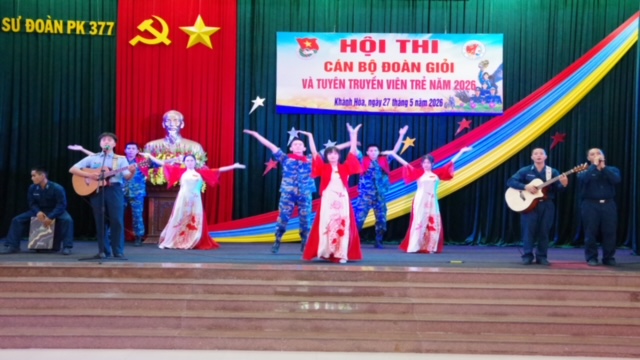 Sư đo&agrave;n 377 tổ chức Hội thi c&aacute;n bộ Đo&agrave;n giỏi v&agrave; Tuy&ecirc;n truyền vi&ecirc;n trẻ năm 2026 - Ảnh 2.