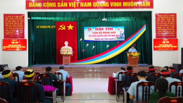 Sư đo&agrave;n 377 tổ chức Hội thi c&aacute;n bộ Đo&agrave;n giỏi v&agrave; Tuy&ecirc;n truyền vi&ecirc;n trẻ năm 2026 - Ảnh 4.