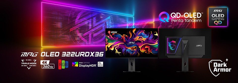 MSI đem m&agrave;n h&igrave;nh QD-OLED 32 inch, chuyển nhanh 3 chế độ 4K 2K Full HD - Ảnh 2.