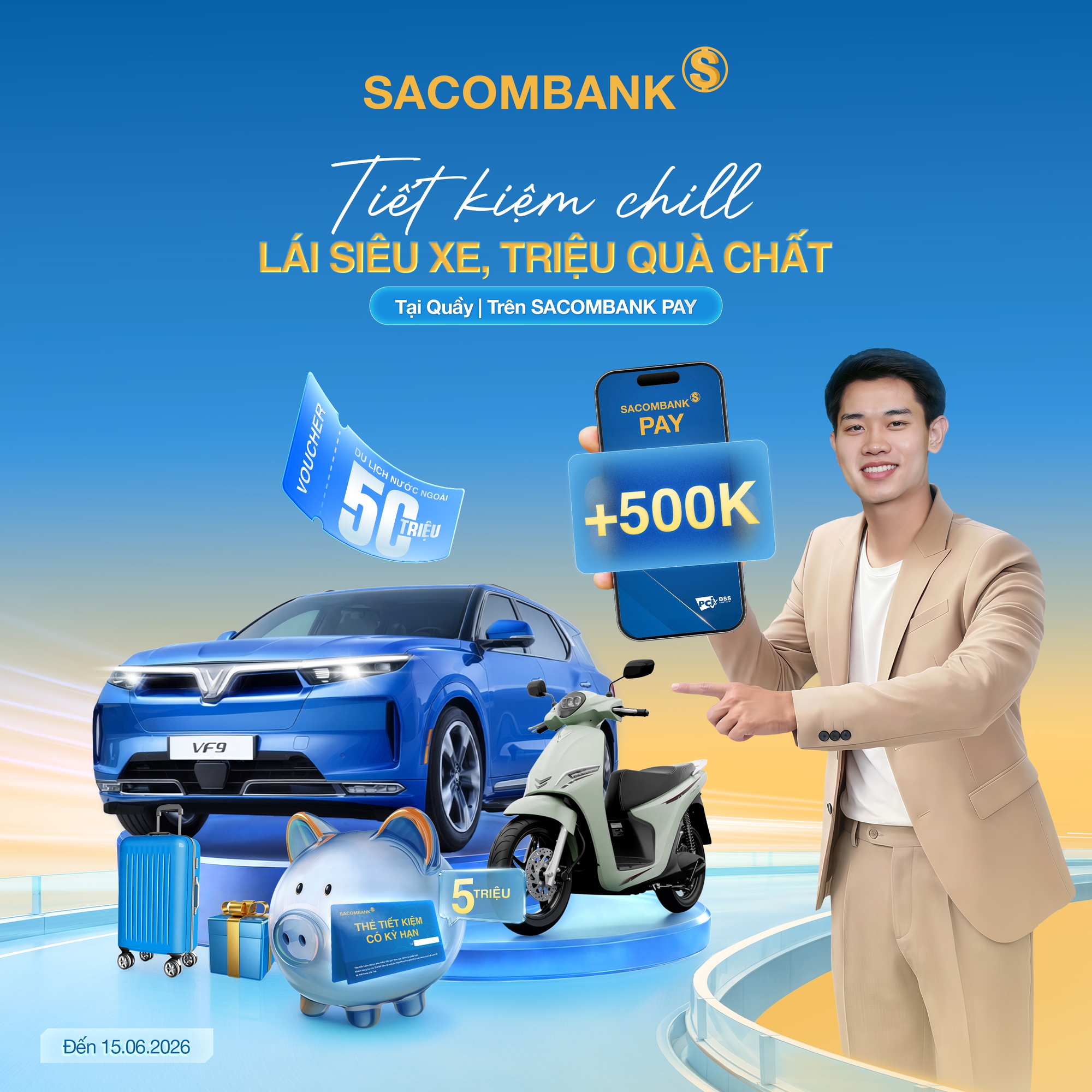 Chỉ 20 triệu đồng gửi tiết kiệm c&oacute; cơ hội tr&uacute;ng ngay xe VinFast trị gi&aacute; 1,5 tỷ đồng- Ảnh 1.