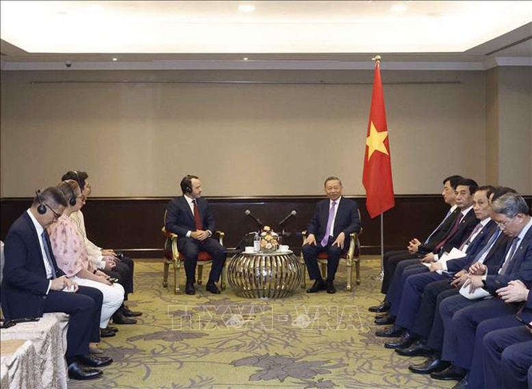Tổng B&iacute; thư, Chủ tịch nước T&ocirc; L&acirc;m tiếp một số tổ chức v&agrave; doanh nghiệp tại Philippines- Ảnh 3.
