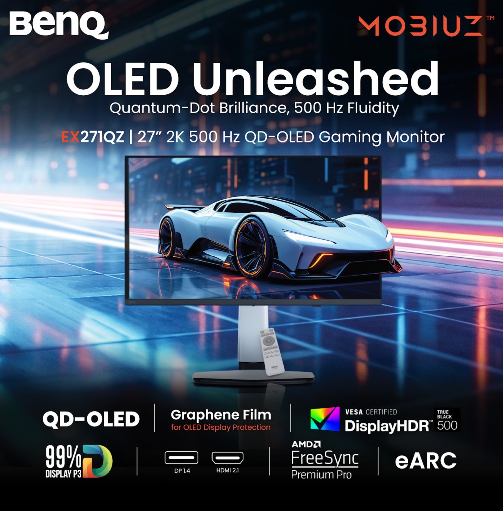 BenQ b&aacute;n m&agrave;n h&igrave;nh QD-OLED 500Hz gi&aacute; 23 triệu đồng- Ảnh 1.