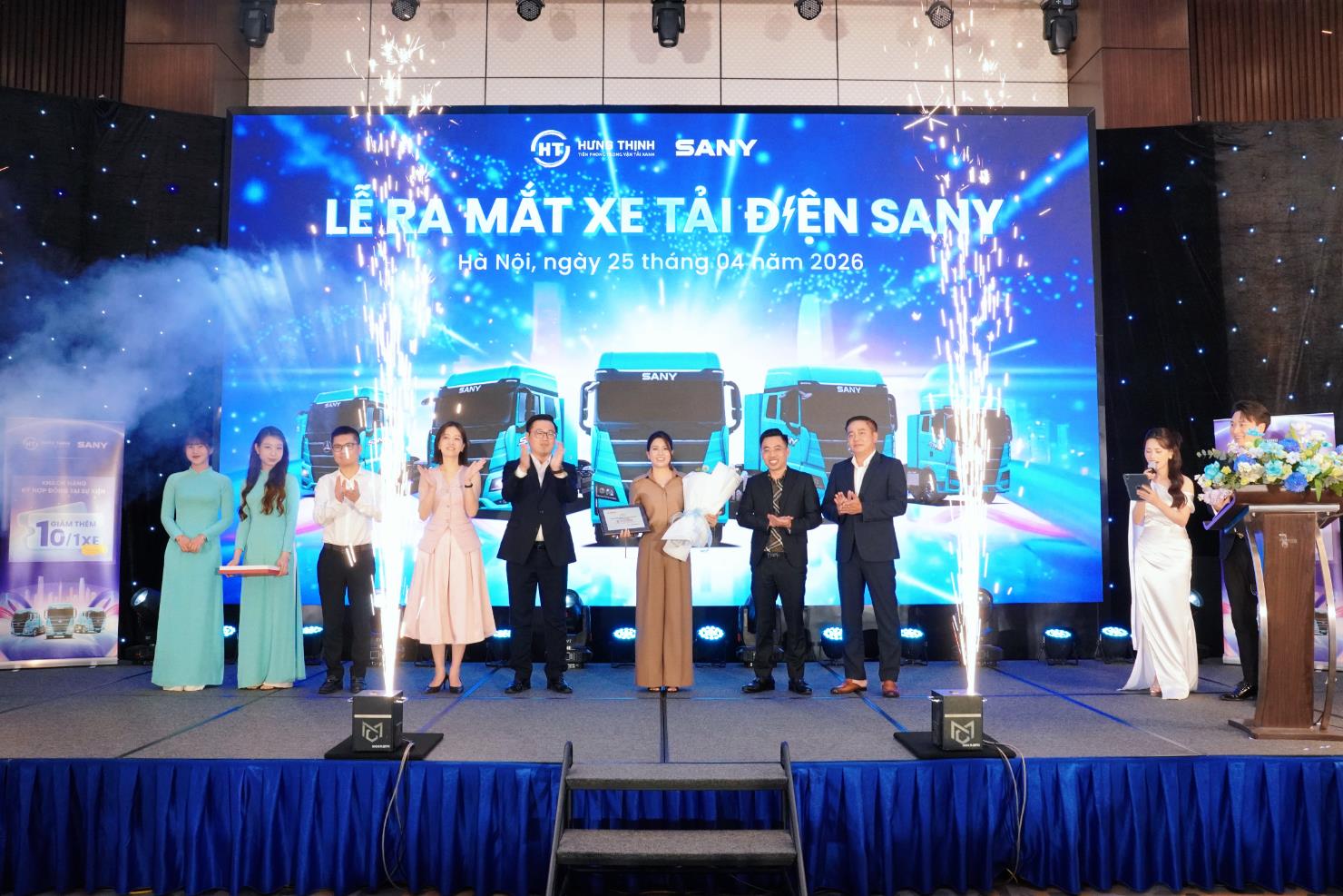 SANY hợp t&aacute;c Hưng Thịnh EV Truck ph&acirc;n phối xe tải điện Việt Nam- Ảnh 1.