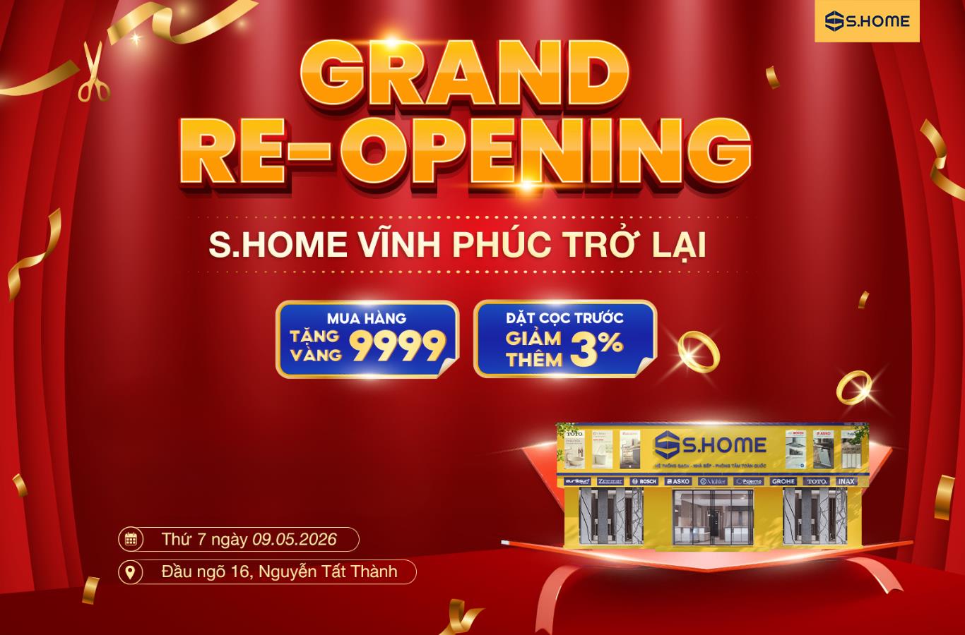 N&acirc;ng tầm trải nghiệm kh&ocirc;ng gian sống: S.Home ch&iacute;nh thức ra mắt diện mạo mới tại Vĩnh Ph&uacute;c  - Ảnh 4.