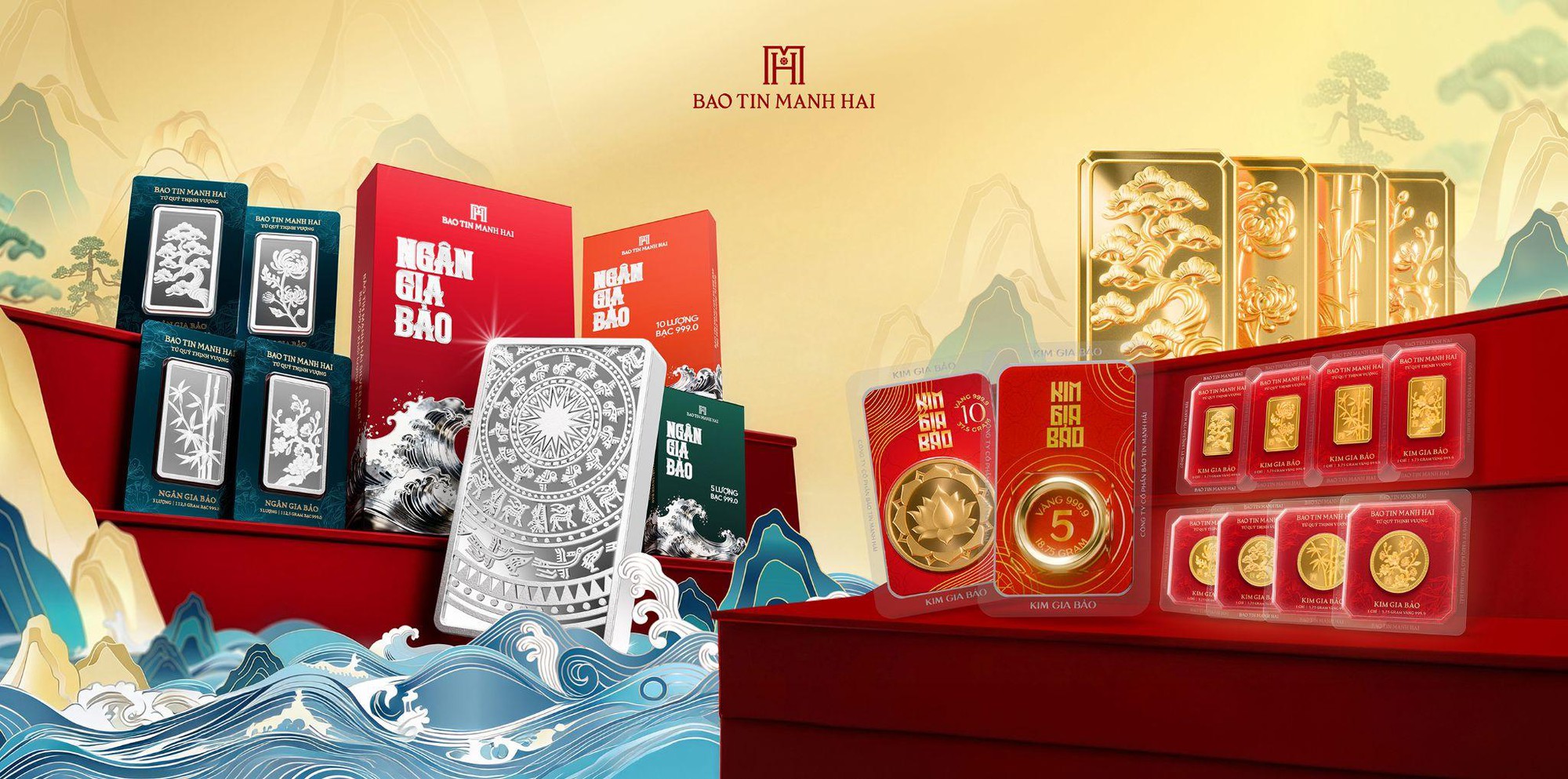 Đa dạng h&oacute;a danh mục t&agrave;i sản với Bạc khối Ng&acirc;n Gia Bảo v&agrave; V&agrave;ng Bảo T&iacute;n Mạnh Hải- Ảnh 1.