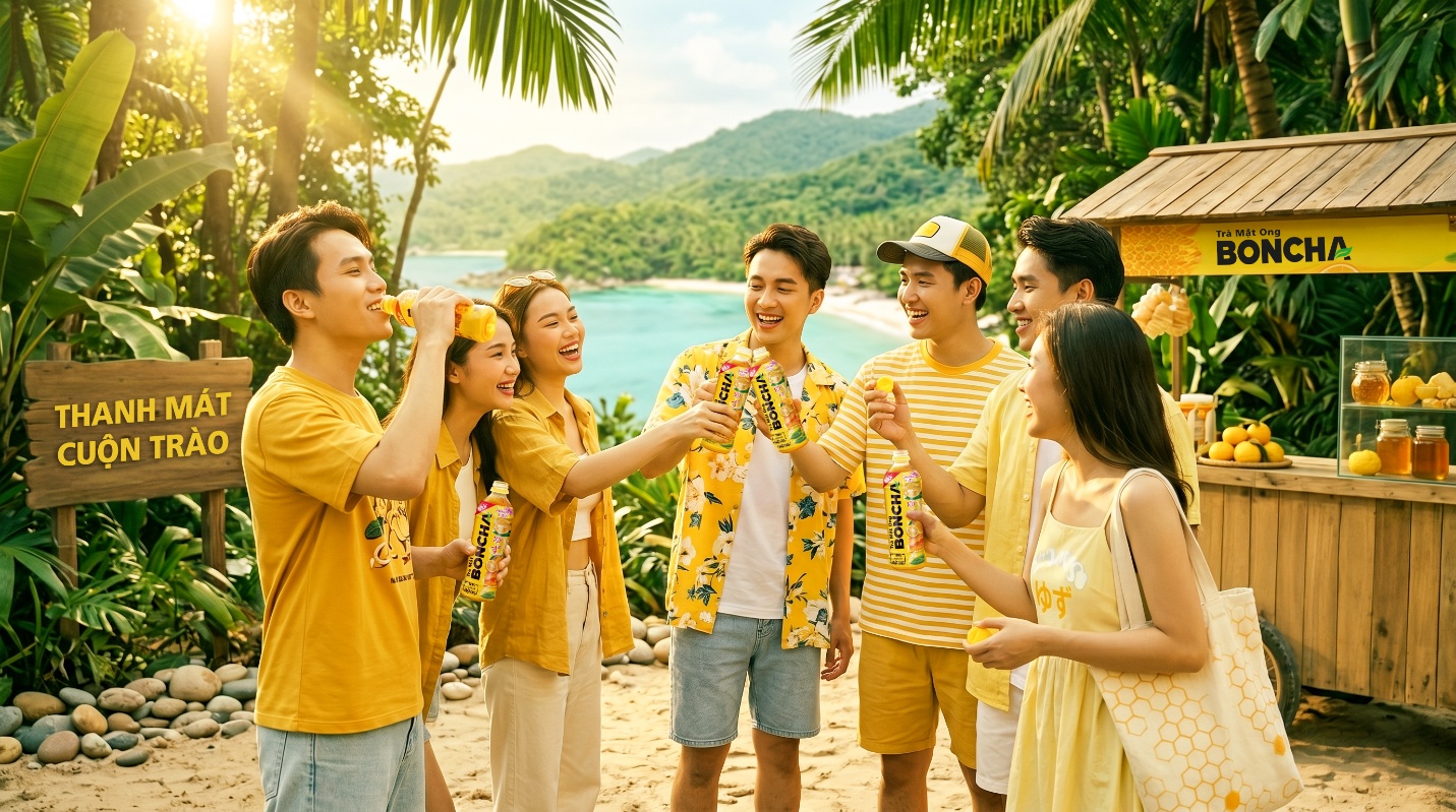 Kh&aacute;m ph&aacute; vũ trụ h&egrave; thanh m&aacute;t c&ugrave;ng Tr&agrave; Mật Ong BONCHA - Ảnh 1.