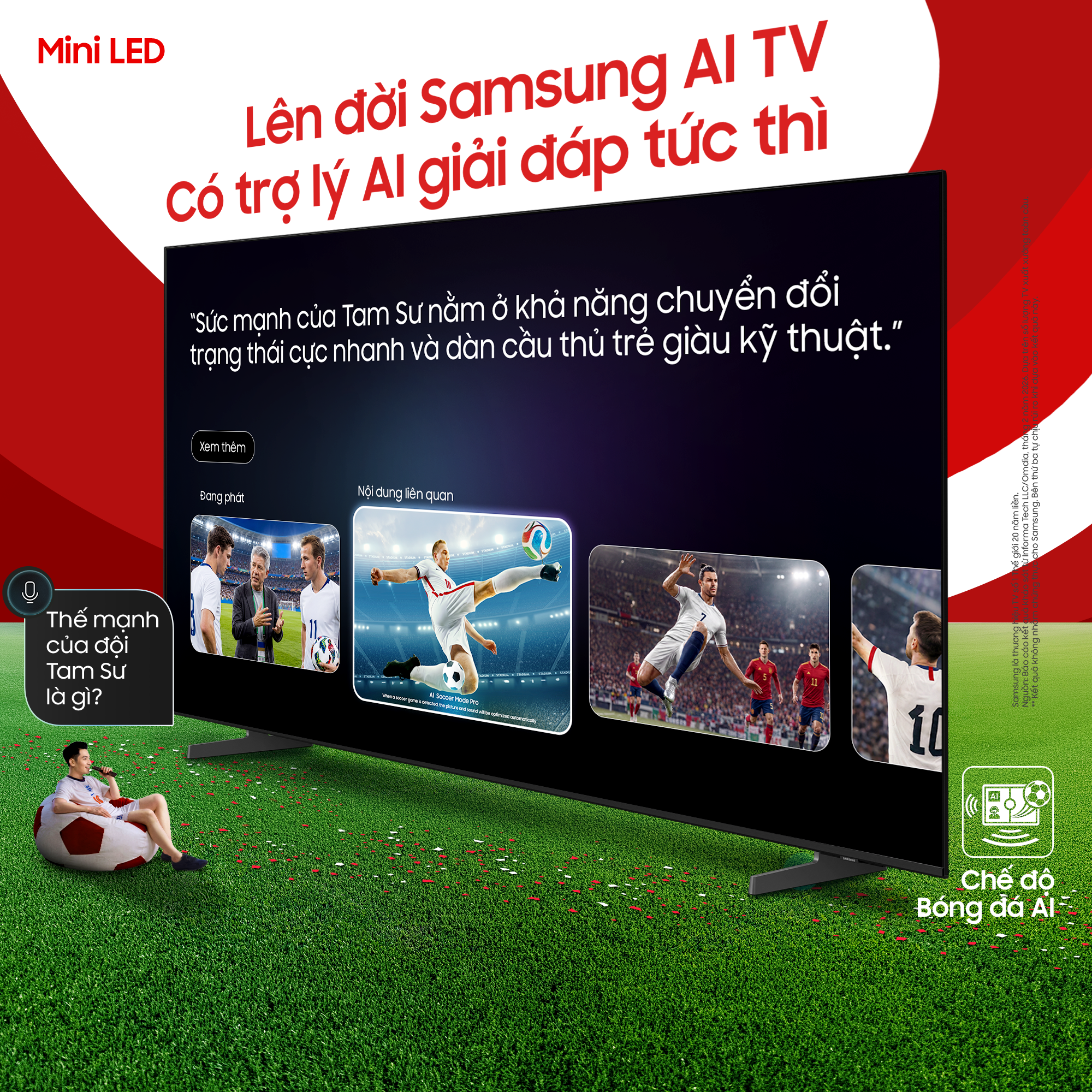 Trải nghiệm World Cup cho&aacute;ng ngợp tr&ecirc;n Samsung AI TV m&agrave;n h&igrave;nh cực đại- Ảnh 5.