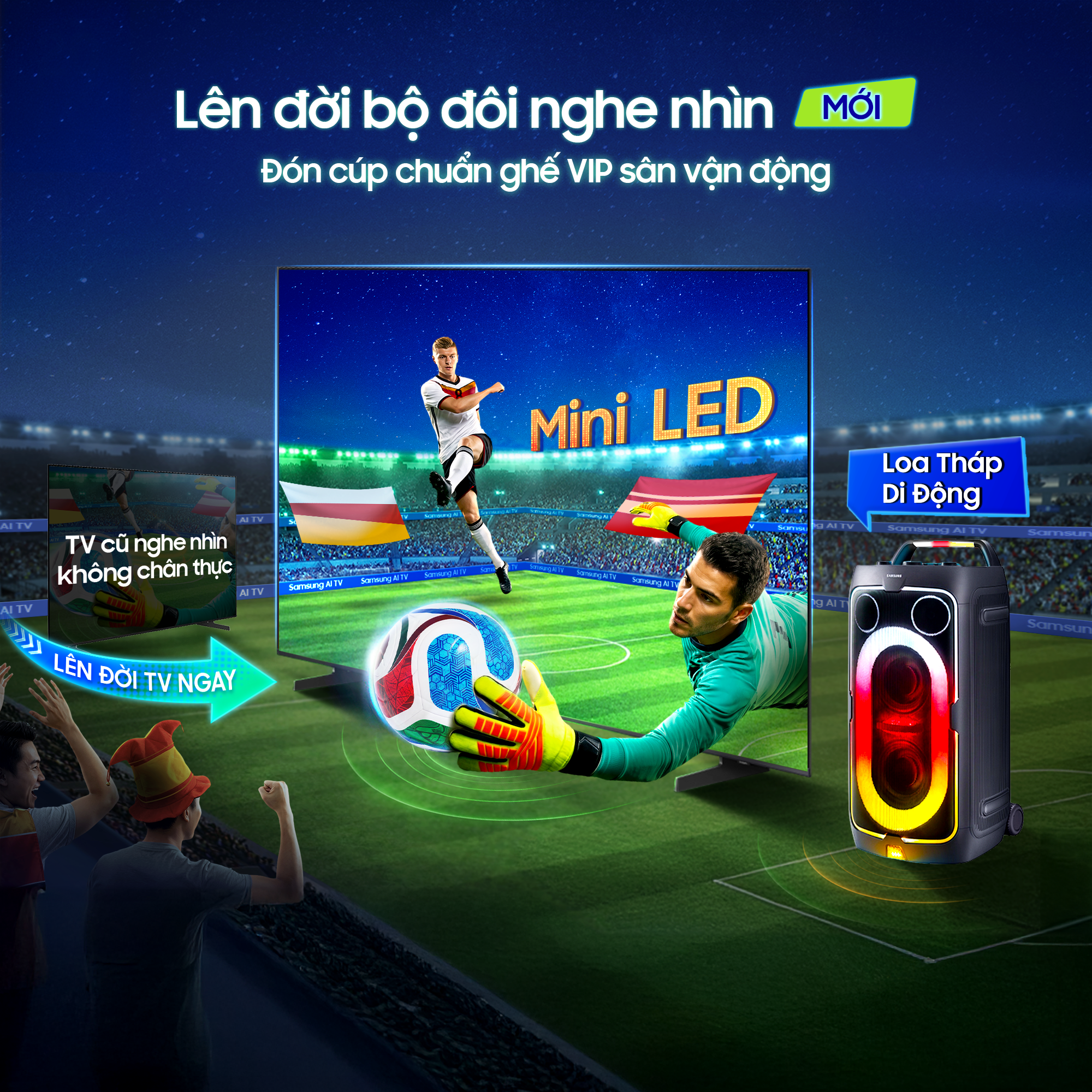 Trải nghiệm World Cup cho&aacute;ng ngợp tr&ecirc;n Samsung AI TV m&agrave;n h&igrave;nh cực đại- Ảnh 6.