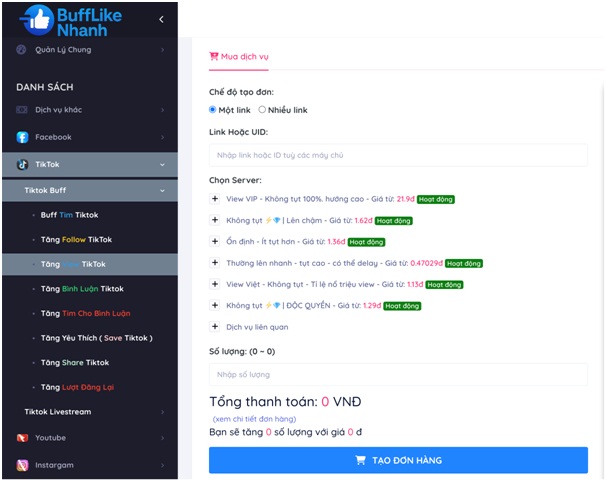 Dịch Vụ Buff Like, Follow, View Đa Nền Tảng Uy Tín Hàng Đầu Việt Nam Tại Bufflikenhanh - Ảnh 4.