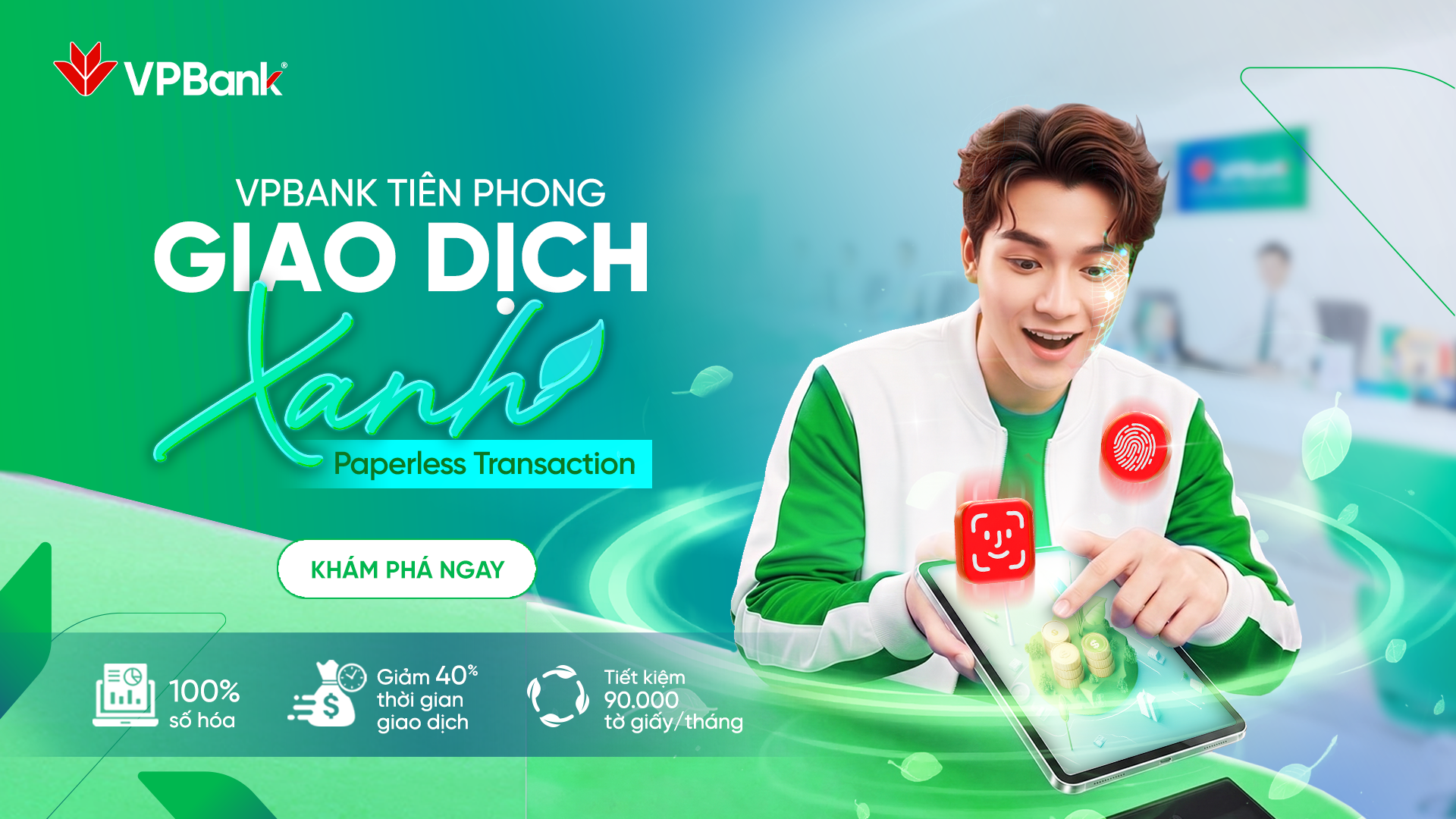 Quầy giao dịch thời 4.0: Trải nghiệm nhanh &ndash; gọn &ndash; hiện đại tại VPBank- Ảnh 1.