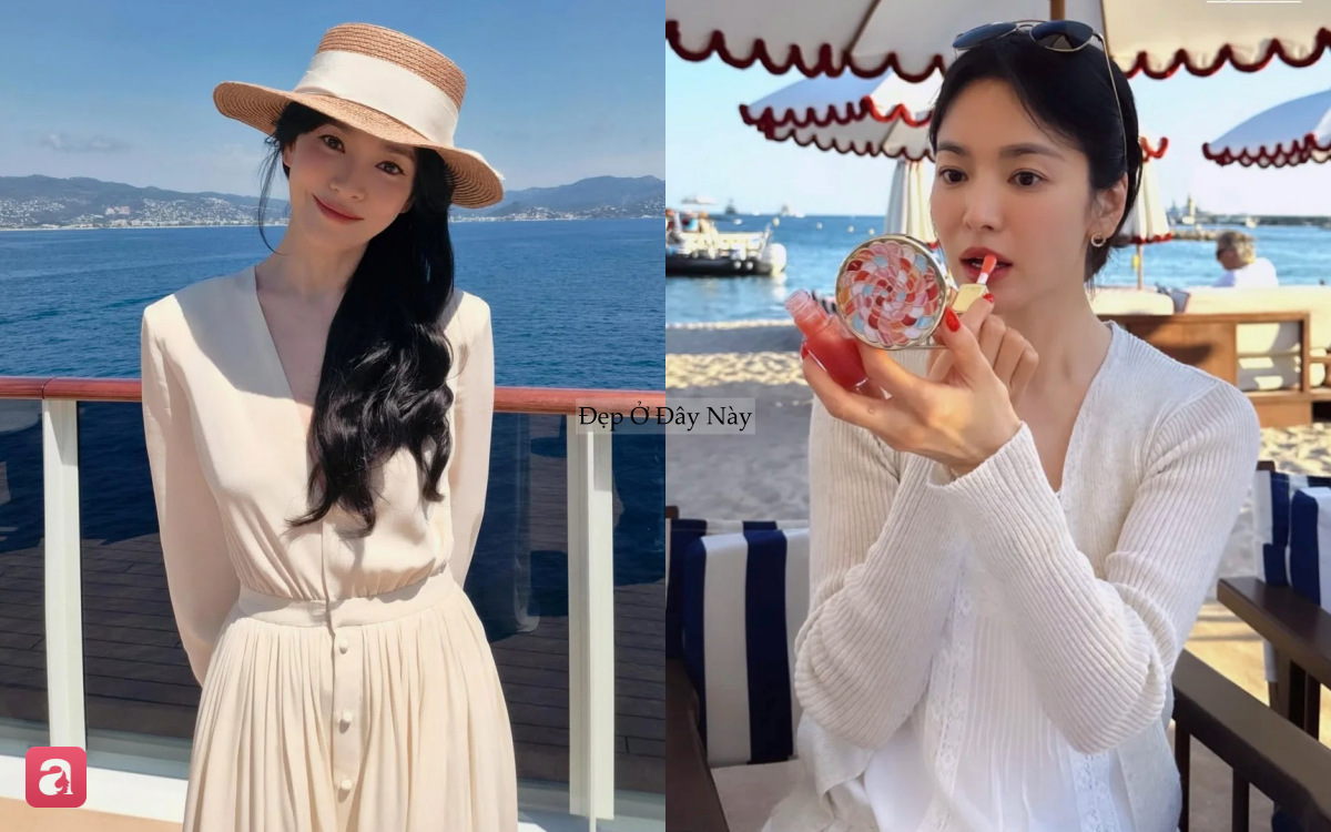 Nữ thần du lịch gọi tên Song Hye Kyo: Outfit đơn giản mà ảnh nào cũng triệu like - Ảnh 1.