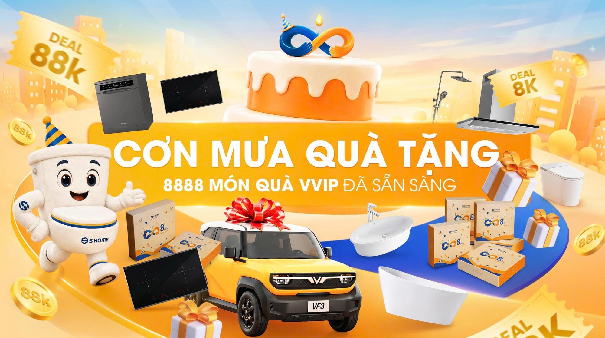 Sinh nhật 8 tuổi S.Home tặng VINFAST VF3! - Ảnh 4.