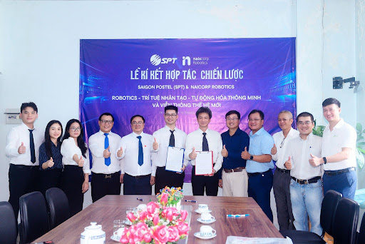 Lễ ký kết hợp tác chiến lược giữa Saigon Postel (SPT) và Naiscorp Robotics - Ảnh 3.