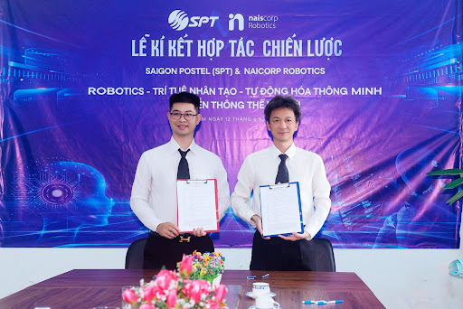 Lễ ký kết hợp tác chiến lược giữa Saigon Postel (SPT) và Naiscorp Robotics - Ảnh 2.