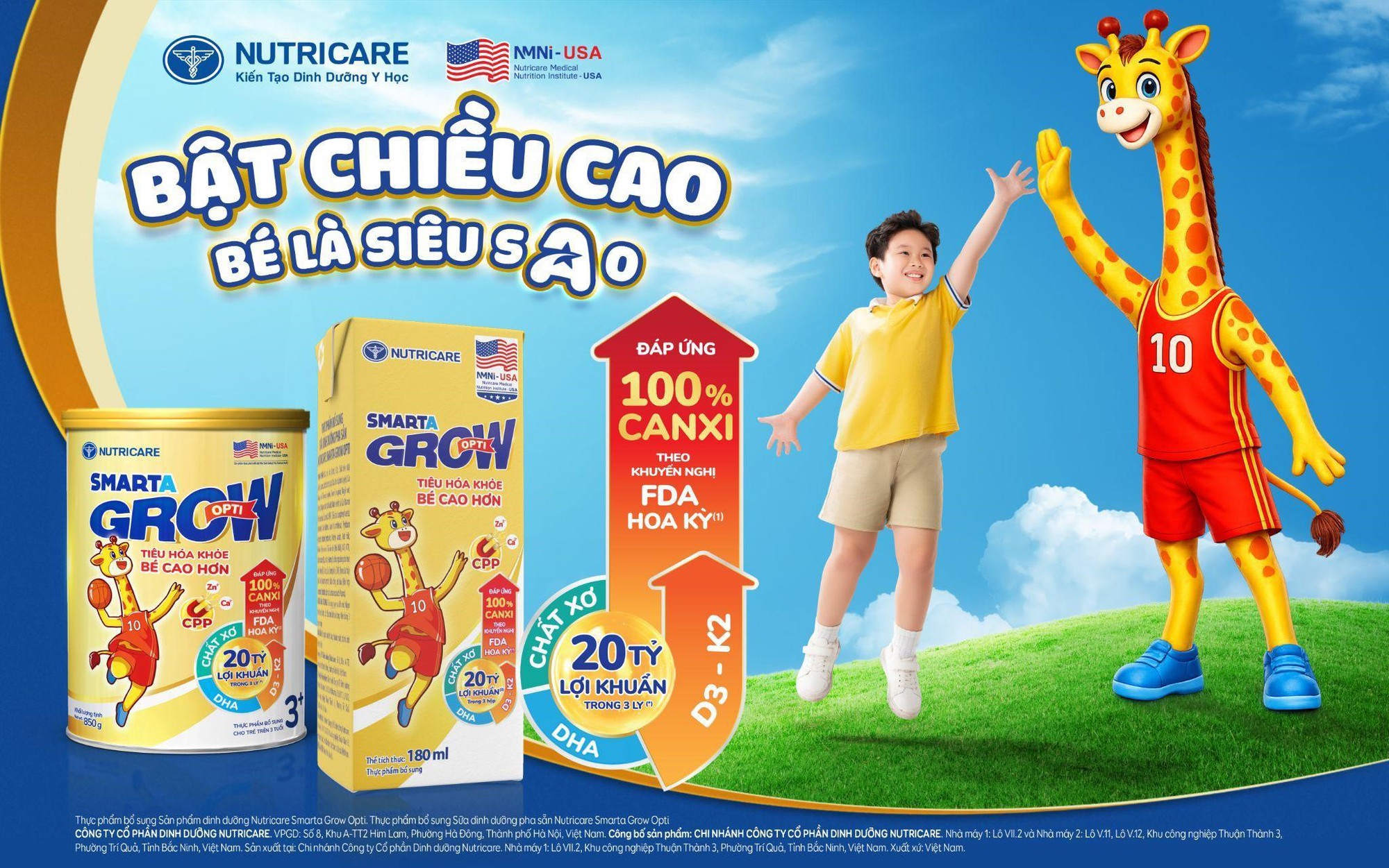 Say bye "nấm lùn" – Bật chiều cao, bé là "siêu sao" với Nutricare Smarta Grow Opti - Ảnh 2. Say bye "nấm lùn" – Bật chiều cao, bé là "siêu sao" với Nutricare Smarta Grow Opti - Ảnh 2.