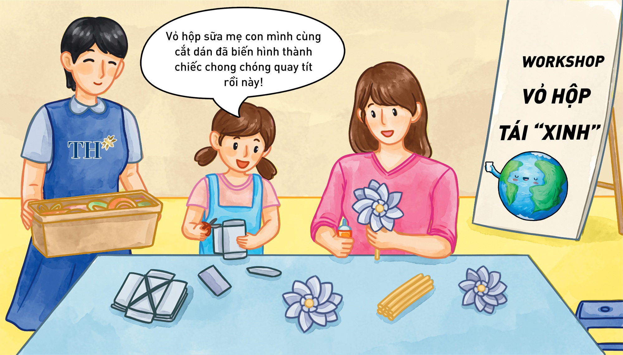 Theo ch&acirc;n c&aacute;c bạn nhỏ xứ Nghệ trải nghiệm workshop Vỏ hộp t&aacute;i &ldquo;Xinh&rdquo; 5 hưởng ứng Ng&agrave;y M&ocirc;i Trường Thế giới 5/6 - Ảnh 2.