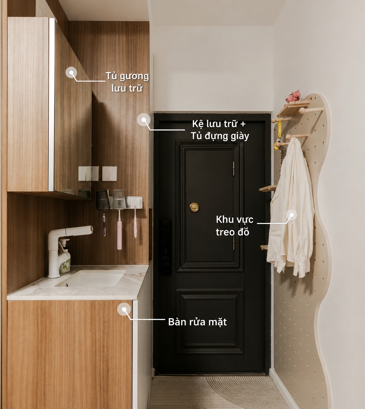 Vợ t&ocirc;i nhất quyết chuyển chậu rửa mặt ra ngo&agrave;i ph&ograve;ng tắm, đến khi dọn v&agrave;o ở mới thấy đ&acirc;y l&agrave; quyết định s&aacute;ng suốt nhất khi l&agrave;m nh&agrave; - Ảnh 6.
