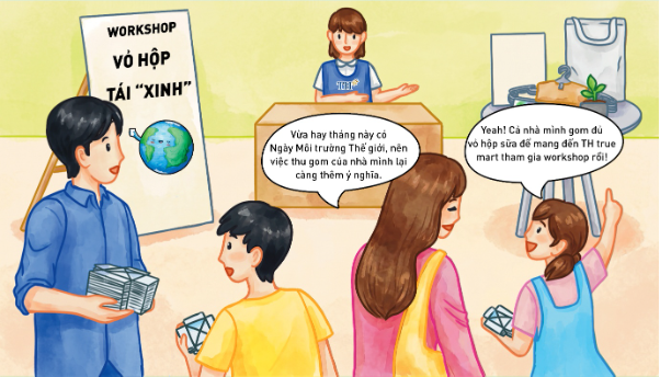 Theo chân các bạn nhỏ xứ Nghệ trải nghiệm workshop Vỏ hộp tái "Xinh" 5 hưởng ứng Ngày Môi Trường Thế giới 5/6- Ảnh 1. Theo chân các bạn nhỏ xứ Nghệ trải nghiệm workshop Vỏ hộp tái "Xinh" 5 hưởng ứng Ngày Môi Trường Thế giới 5/6- Ảnh 1.
