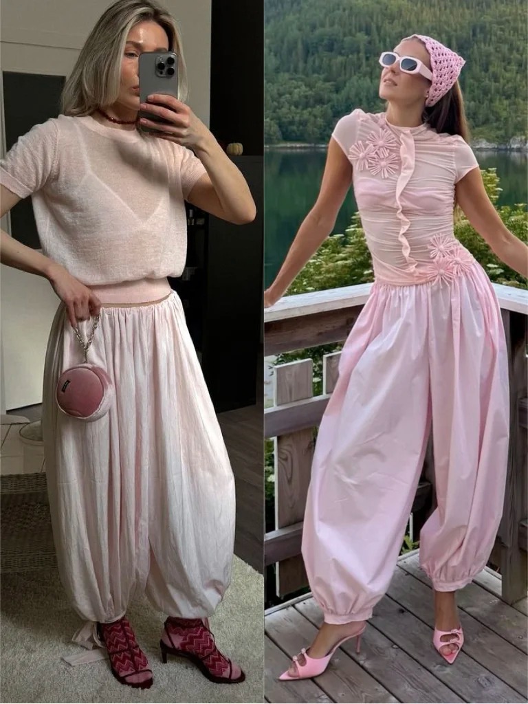 Từ 25 đến 55 tuổi đều c&oacute; thể mặc đẹp: Chiếc quần m&agrave;u hồng n&agrave;y đang g&acirc;y b&ugrave;ng nổ- Ảnh 4.